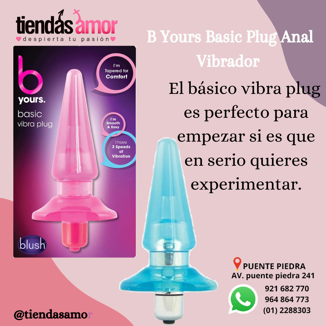 Plug anal vibrador b yours basic